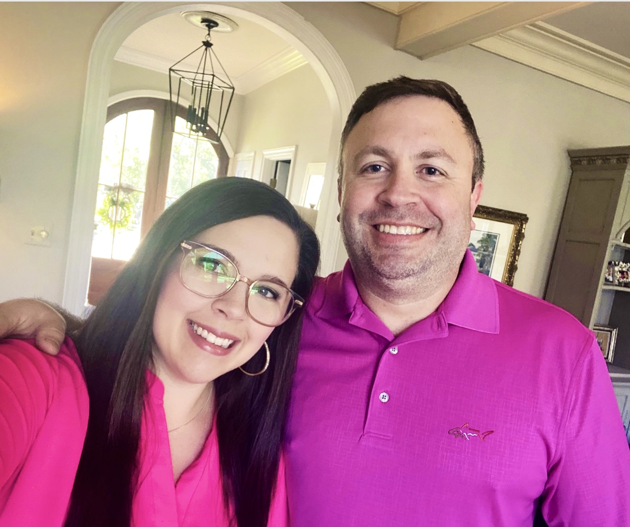 "We support Breast Cancer Awareness because we have family members and friends that have been impacted from Breast Cancer. After watching the toll breast cancer made on the lives of those we love, is one of the main reasons we will forever support Breast Cancer Awareness."-Mazzy Mauffray and David Mauffray, Mazzy: Customer Service Rep- Customer Care Center. David: Internal Auditor Team Lead- Internal Auditing